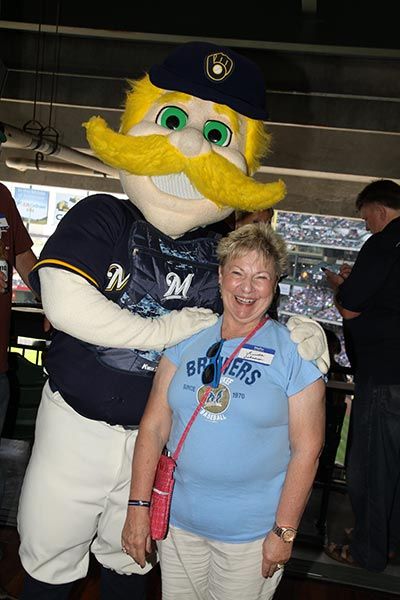 Dental Associates hosted military service members at a Brewers game