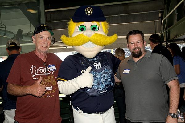 Dental Associates hosted military service members at a Brewers game