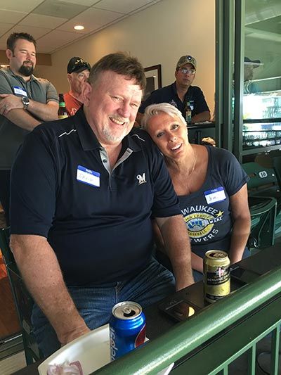 Dental Associates hosted military service members at a Brewers game