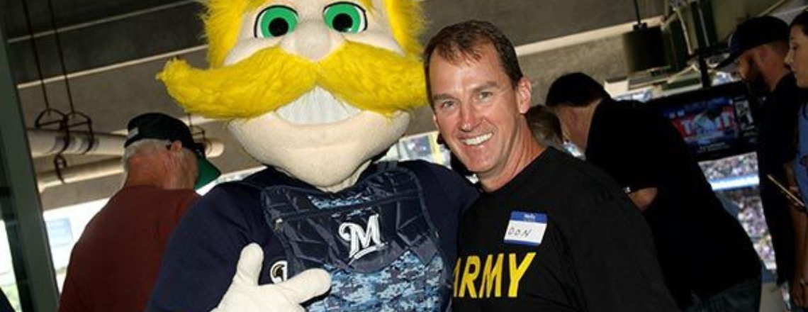 Dental Associates honors military members at Brewer game